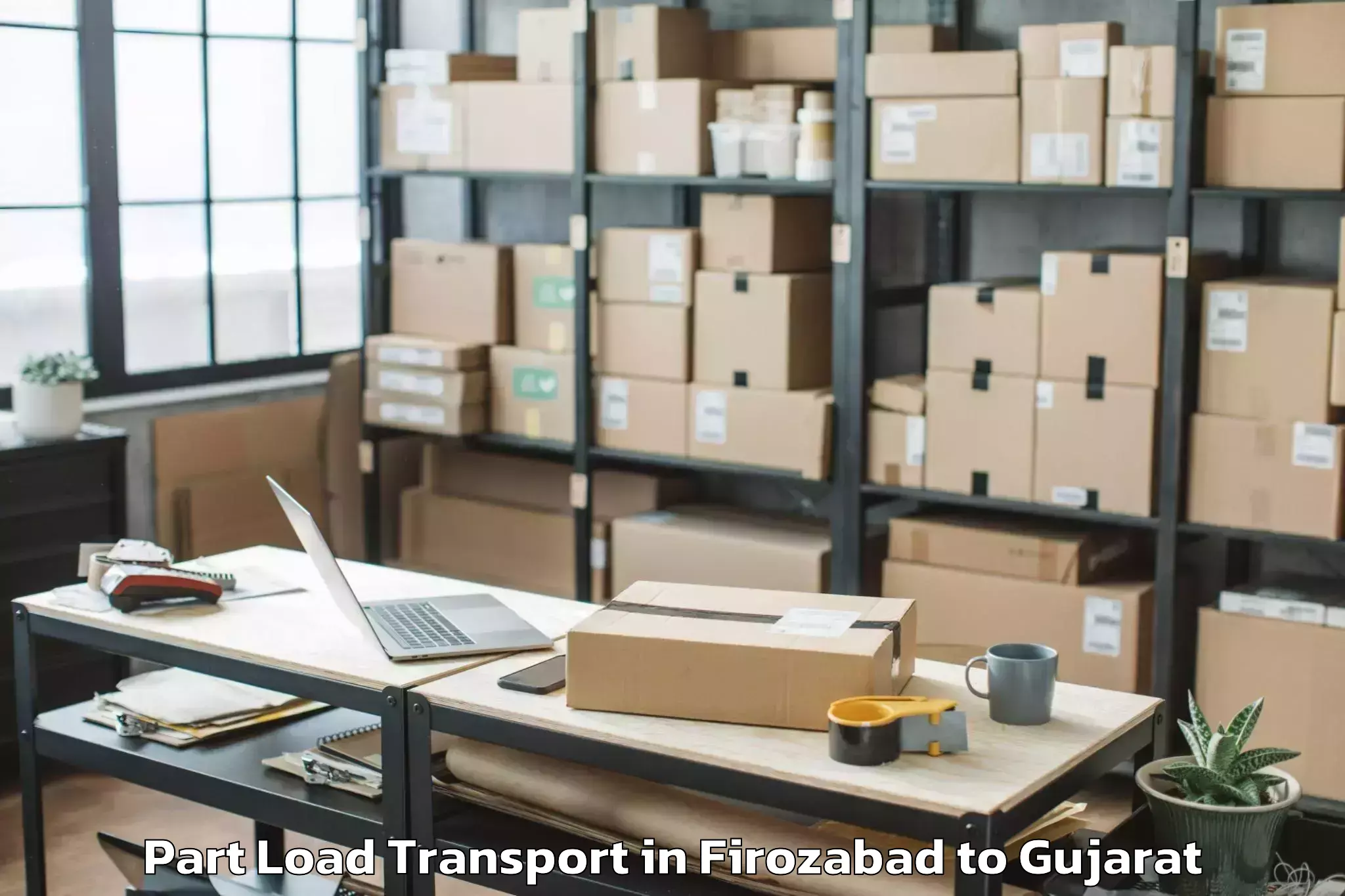 Discover Firozabad to Navrangpura Part Load Transport